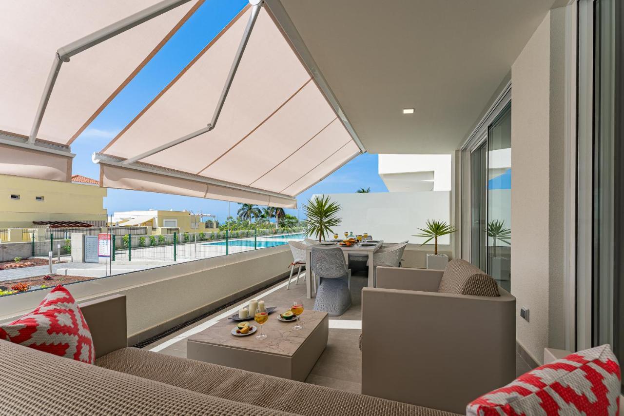 Modern New Apartment Las Terrazas De Costa Adeje. Heated Pool, Big Terrace And Private Parking エクステリア 写真