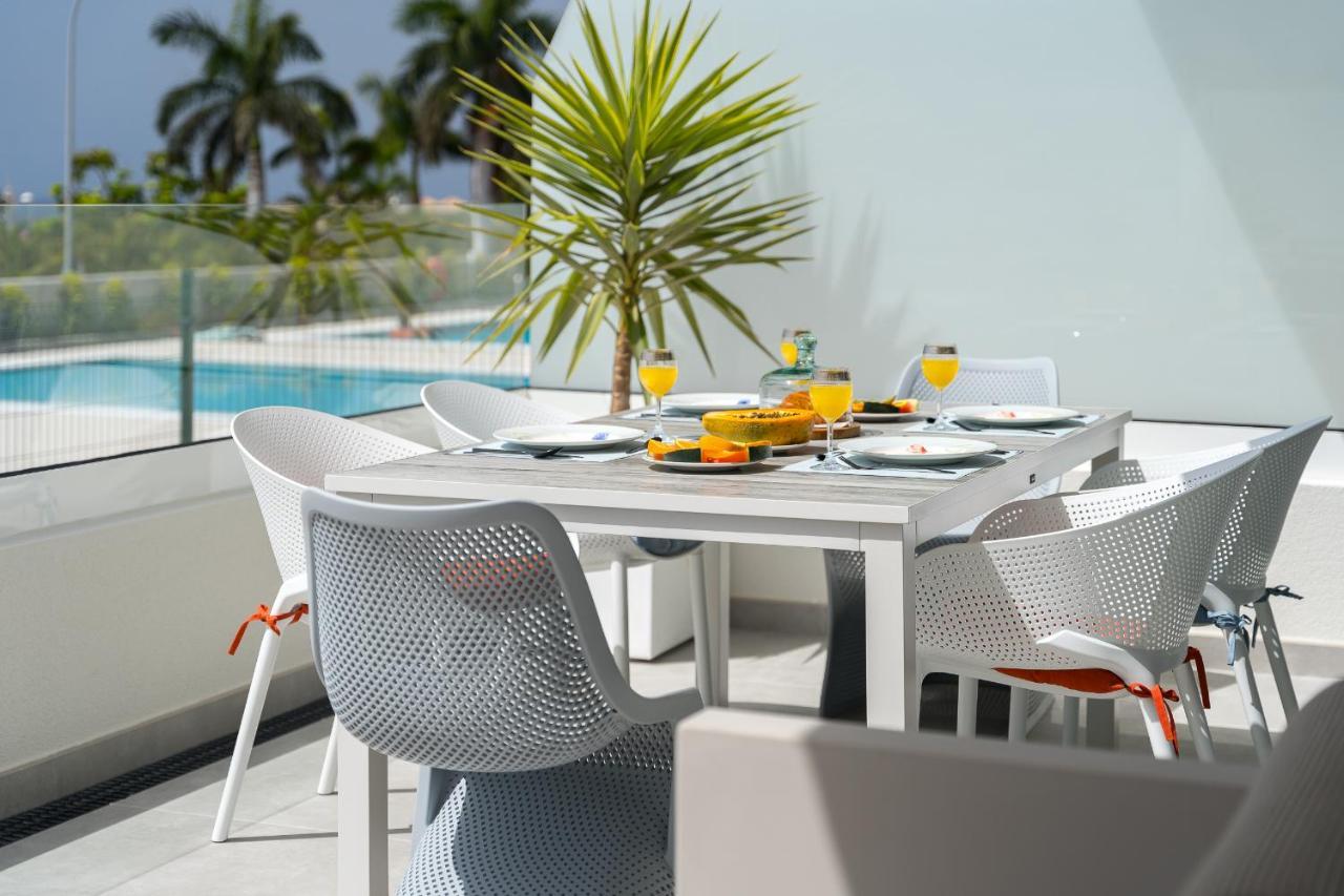 Modern New Apartment Las Terrazas De Costa Adeje. Heated Pool, Big Terrace And Private Parking エクステリア 写真